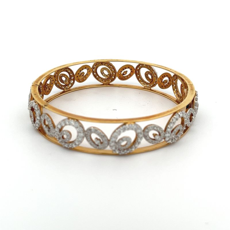 Diamond Crown Bangle