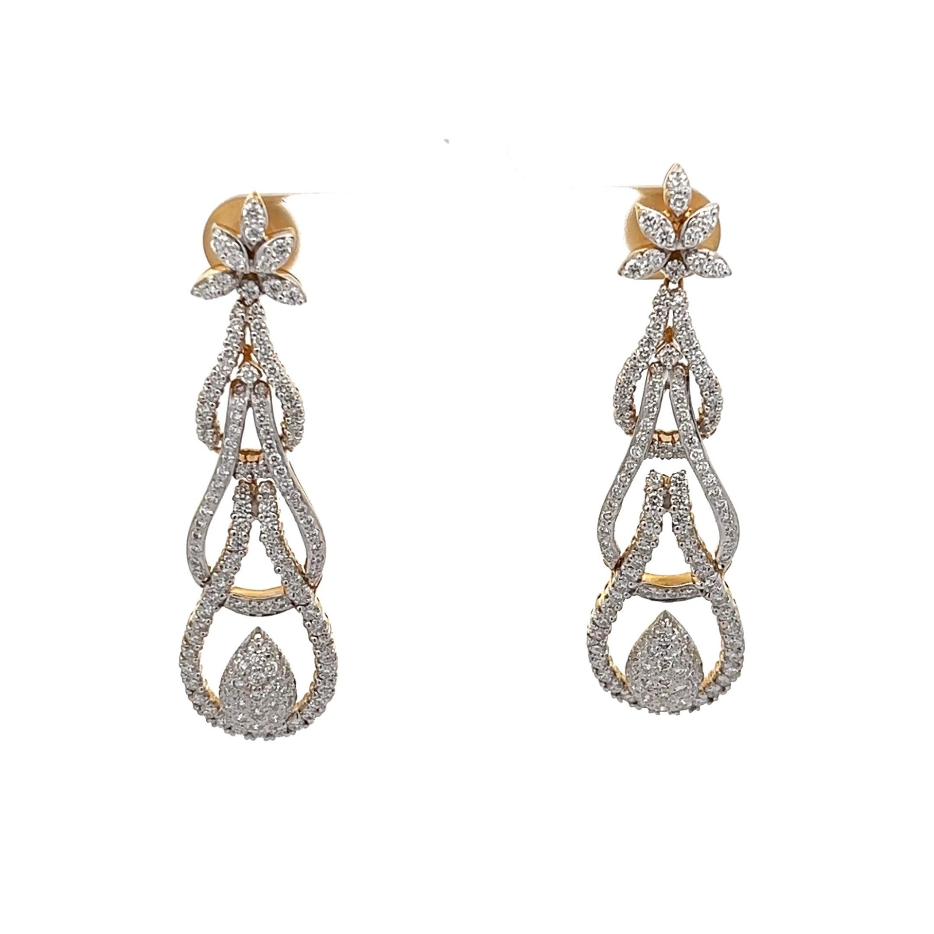 Contemporary Diamond Earrings