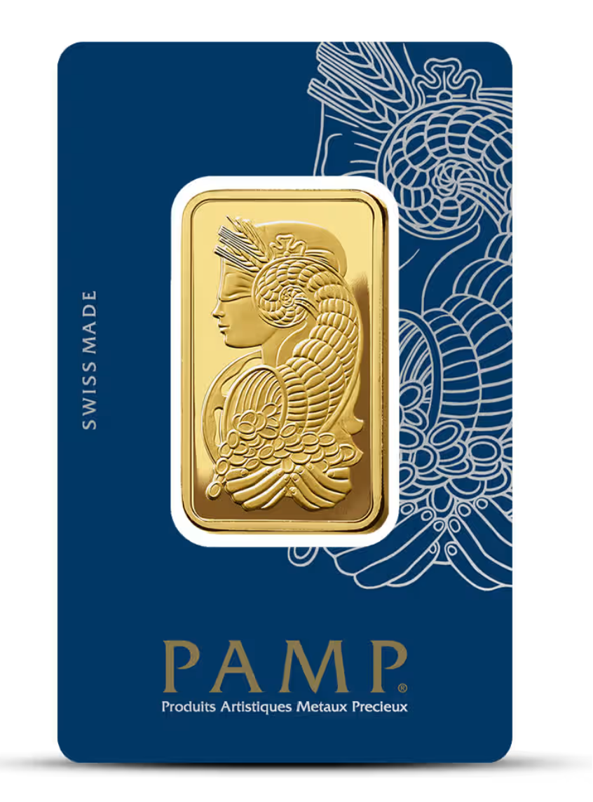 1 oz PAMP Suisse Lady Fortuna Veriscan Gold Bar (New w/ Assay)