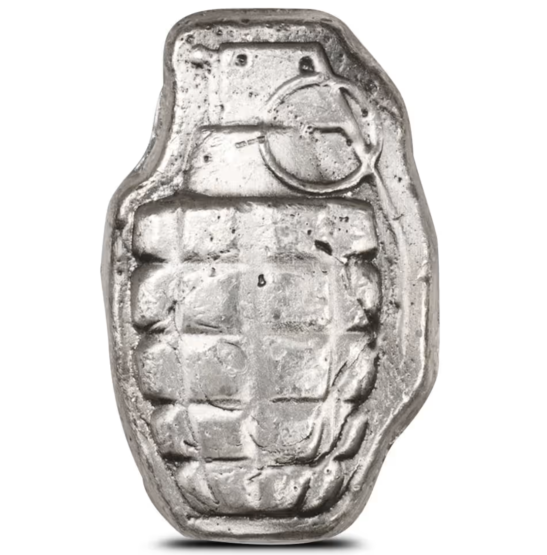 3 oz MK Barz Grenade Hand Poured Silver Bar (New)