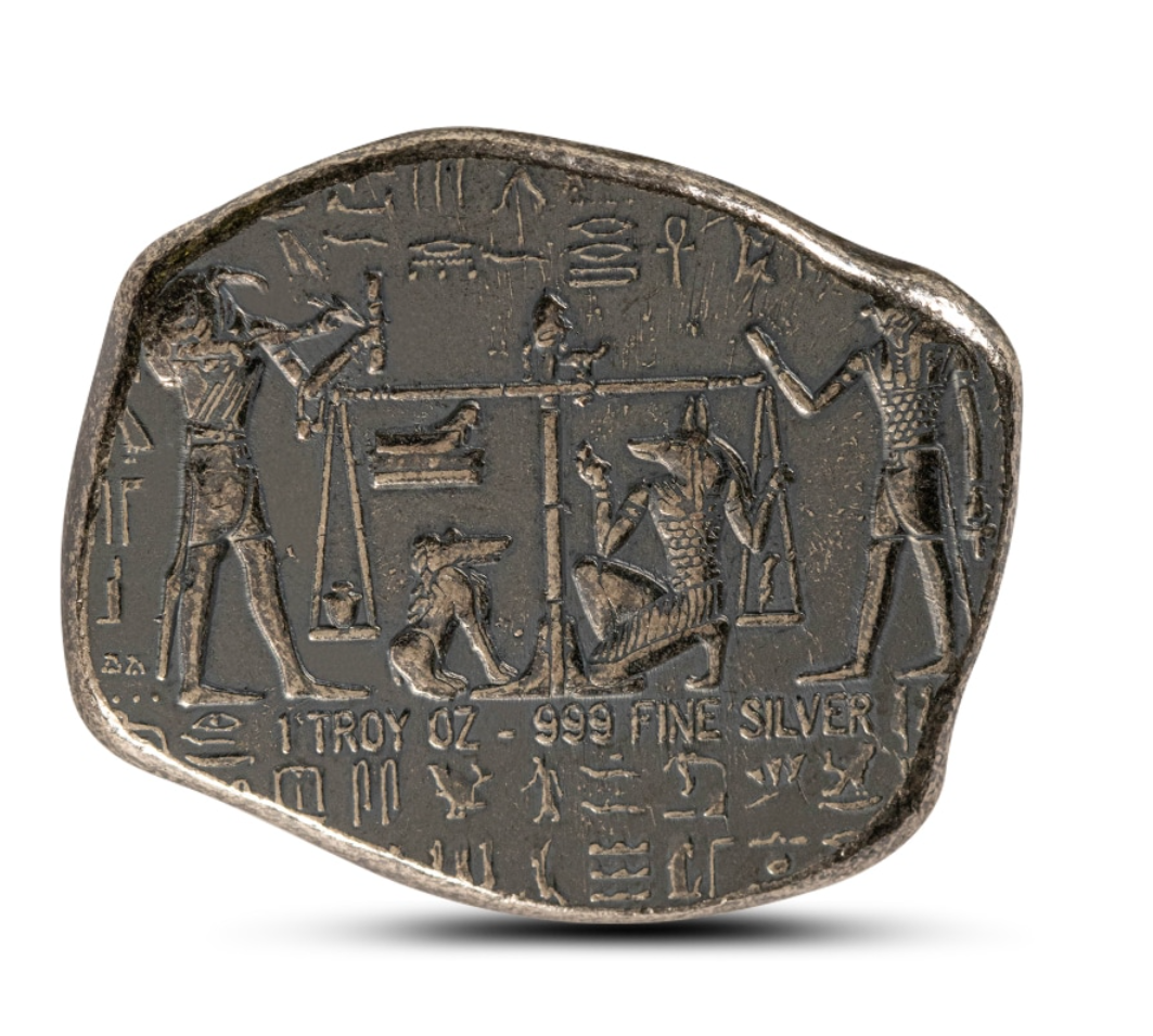 1 oz Monarch Egyptian Relic Silver Bar (New)