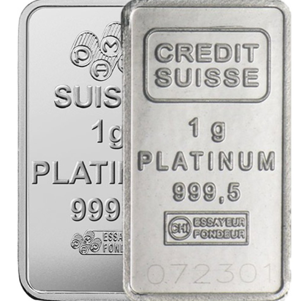 1 Gram Platinum Bar (Varied Condition, Any Mint)