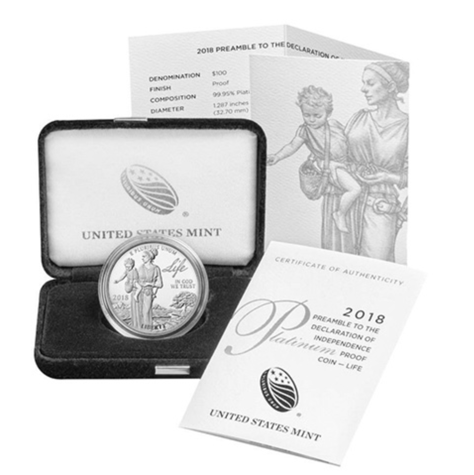 2018-W 1 oz Proof American Platinum Eagle Coin (Box + CoA)
