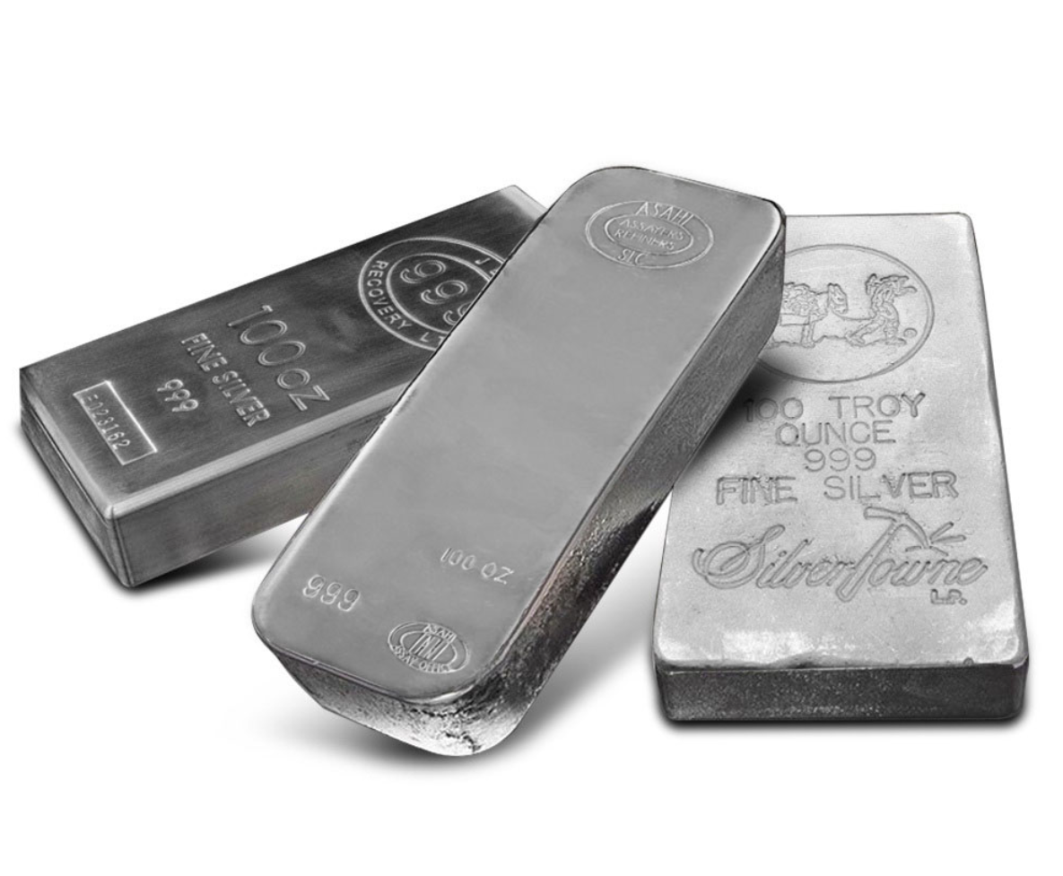 100 oz Silver Bar (Varied Condition, Any Mint)